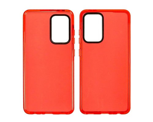 Чехол силиконовый Clear Neon для Samsung A525 A52 5G/ A52 4G цвет 14 красный