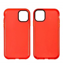 Чехол силиконовый Clear Neon для Apple iPhone 12 Pro Max цвет 14 красный