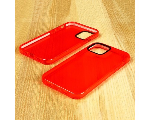 Чехол силиконовый Clear Neon для Apple iPhone 12 Pro Max цвет 14 красный