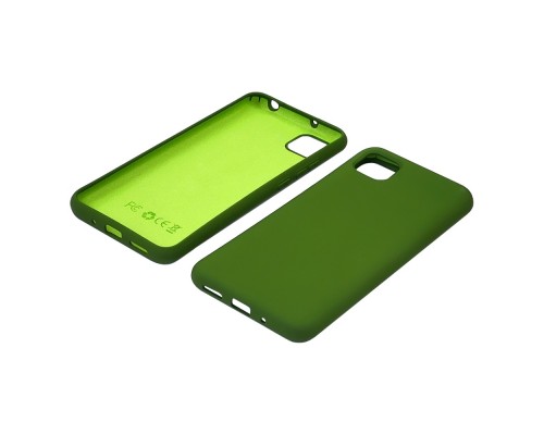 Чехол Full Nano Silicone Case для Xiaomi Redmi 9/ Redmi 10A/ Poco C3 цвет 22 темно-зелёный (без отверстия для сканера отпечатка пальца)
