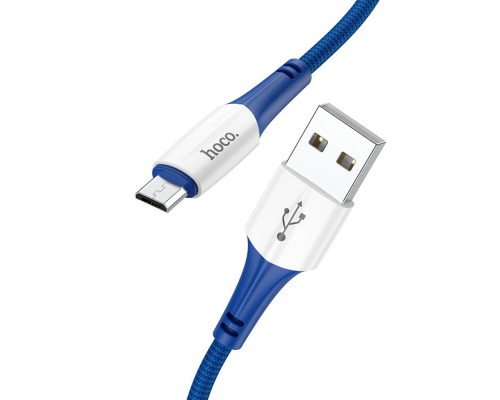 Кабель Hoco X70 USB to MicroUSB 1m синий