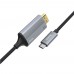 Адаптер переходник Hoco UA13 4K Type-C to HDMI 1.8m темно-серебристый