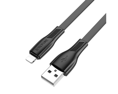 Кабель Borofone BX85 USB to Lightning 1m черный