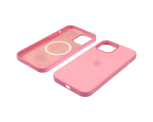 Чехол Full Silicone Case MagSafe для Apple iPhone 12 Pro Max 19 розовый копия