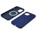Чехол Full Silicone Case MagSafe для Apple iPhone 12/ 12 Pro 03 тёмно-синий копия