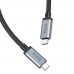 Кабель Hoco US05 USB4 8K Type-C to Type-C PD 100W 2m черный