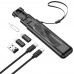 Адаптер переходник Borofone BU36 4в1 USB/ Lightning/ MicroUSB черный + кабель Type-C to Type-C