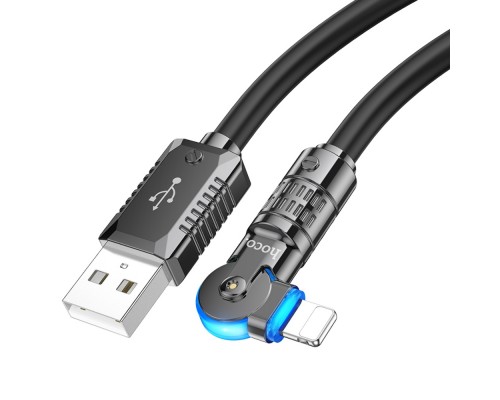 Кабель Hoco U118 USB to Lightning 1.2m черный