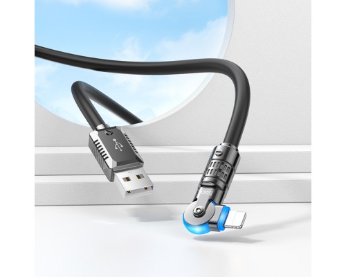 Кабель Hoco U118 USB to Lightning 1.2m черный