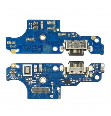 Разъём зарядки для Motorola G10/ G20/ G30 (XT2127/ XT2128/ XT2129) на плате с микрофоном и компонентами