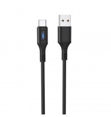 Кабель Hoco U79 с индикатором USB to Type-C 1.2m black