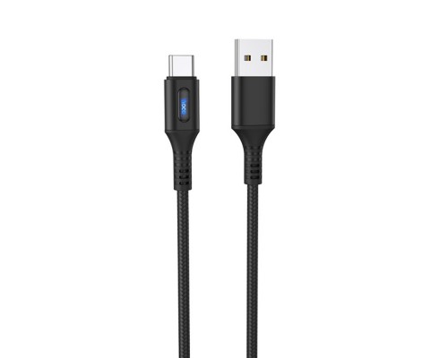Кабель Hoco U79 с индикатором USB to Type-C 1.2m black