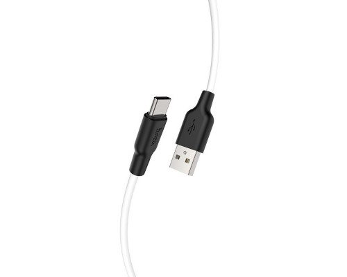 Кабель Hoco X21 Plus USB to Type-C 1m черно-белый
