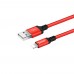 Кабель Hoco X14 USB to Lightning 1m красный
