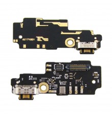 Разъём зарядки для Xiaomi Mi Mix 2 (USB Type-C) на плате с микрофоном и компонентами