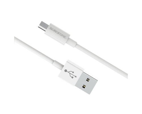 Кабель Borofone BX22 USB to MicroUSB 1m белый