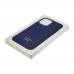 Чехол Leather Case with MagSafe для Apple iPhone 12 mini 03 тёмно-синий