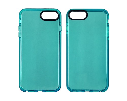 Чехол силиконовый Clear Neon для Apple iPhone 7/ 8/ Se2020 цвет 09 голубой