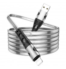 Кабель Hoco U105 USB to Lightning 1.2m серебристый