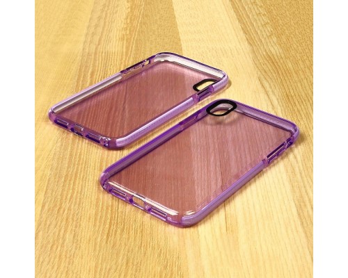 Чехол силиконовый Clear Neon для Apple iPhone Xs Max цвет 11 фиолетовый