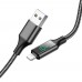 Кабель Borofone BU32 с дисплеем USB to Lightning 1.2m черный