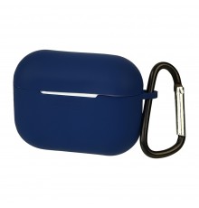 Чехол силиконовый с карабином для Apple AirPods 3 цвет 05 темно-синий