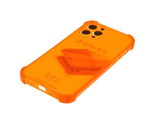 Чехол TPU shockproof angle для Apple iPhone 12 Pro 11 оранжевый