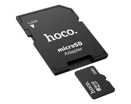 Адаптер переходник Hoco HB22 картридер TF to SD черный
