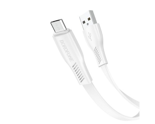 Кабель Borofone BX85 USB to MicroUSB 1m белый
