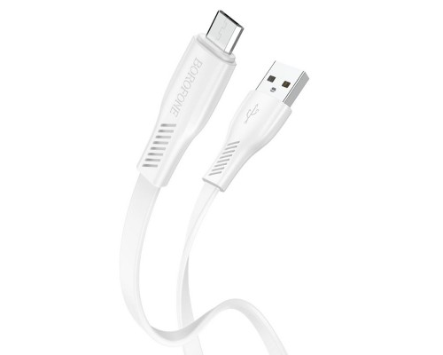 Кабель Borofone BX85 USB to MicroUSB 1m белый