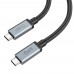 Кабель Hoco US06 USB 3.2 4K Type-C to Type-C PD 100W 1m черный