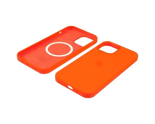 Чехол Full Silicone Case MagSafe для Apple iPhone 12 Pro Max 20 оранжевый копия