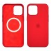 Чехол Full Silicone Case MagSafe для Apple iPhone 12 Pro Max 10 ярко-красный копия