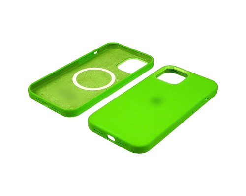 Чехол Full Silicone Case MagSafe для Apple iPhone 12/ 12 Pro 25 салатовый копия