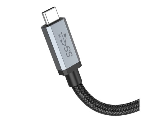 Кабель Hoco US06 USB 3.2 4K Type-C to Type-C PD 100W 2m черный