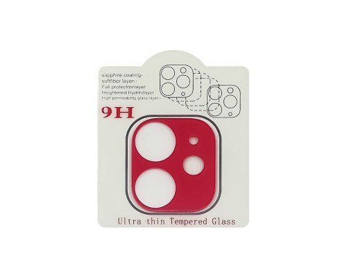 Защитное стекло для Apple на камеру iPhone 11 Full Glue (2.5D, Red)