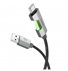 Кабель Hoco U123 USB to Type-C 27W 1m черный