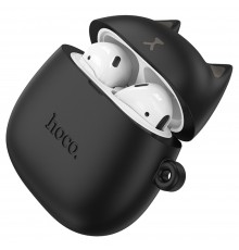 Наушники беспроводные вкладыши Hoco EW45 TWS Cat Ear magic cat черные