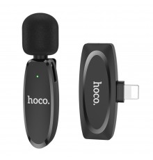 Микрофон Hoco L15 Lightning черный