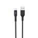 Кабель Hoco U79 с индикатором USB to MicroUSB 1.2m black