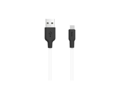 Кабель Hoco X21 USB to MicroUSB 1m черно-белый
