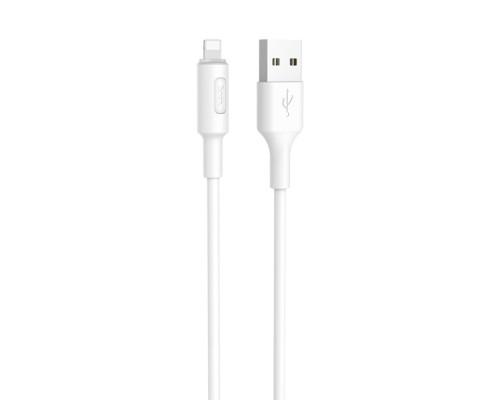 Кабель Hoco X25 USB to Lightning 1m белый