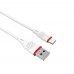 Кабель Borofone BX17 USB to Type-C 1m белый