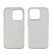 Чехол clear protective with frame для Apple iPhone 15 Pro прозрачный Люкс