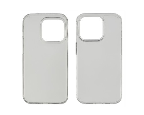 Чехол clear protective with frame для Apple iPhone 15 Pro прозрачный Люкс