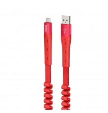 Кабель Hoco U78 USB to MicroUSB 1.2m красный