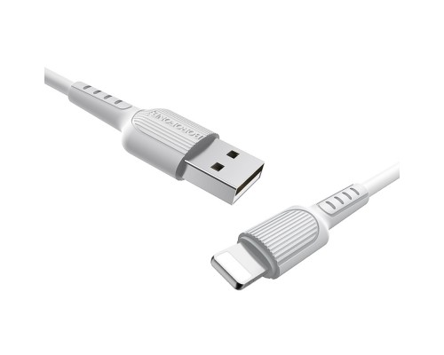 Кабель Borofone BX16 USB to Lightning 1m белый