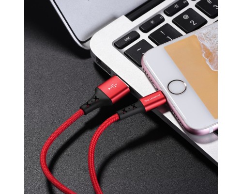 Кабель Borofone BX20 USB to Lightning 1m красный