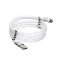 USB кабель магнитный Supercalla Type-C 1m белый