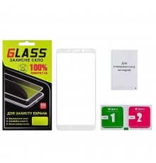 Защитное стекло для Xiaomi Redmi Note 5/ 5 Pro Full Glue (0.3 мм, 2.5D, белое)